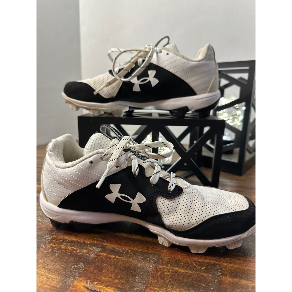 Under Armour Leadoff RM Jr Youth Baseball‎ Cleats Black White Size 6Y - Picture 3 of 11